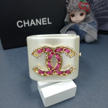 18K CHANEL CC Pink Crystals Bracelet