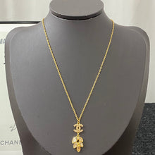 18K CC Flower Crystal Necklace