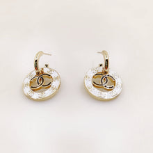 18K CHANEL CC Circle Earrings