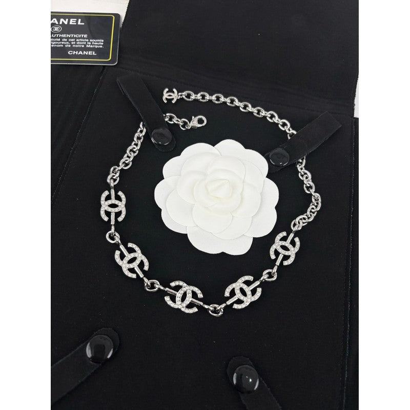 18K CC Gold Diamond Necklace