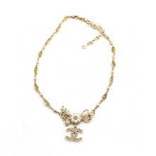 18K CHANEL CC Flower Diamond Necklace