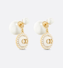 18k Dior CD Pearls Earrings