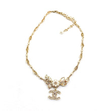 18K CHANEL CC Flower Pendant Necklace