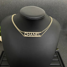 18K CC Letter Diamond Choker Necklace