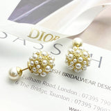 18K CD Pearl Gold Earrings