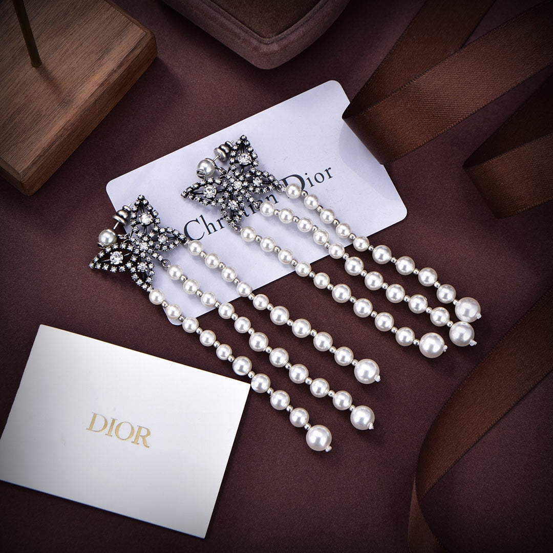 18K CD Papillon De Nuit Earrings