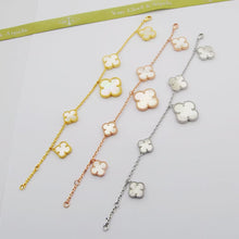 18K Magic Alhambra Five Pearls Motifs Clover Bracelet