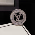 18K Louis Full Diamond Brooch