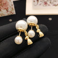 18K CD Tribales Rabbit Pearl Earrings