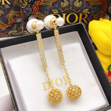 18K Dior Tassel Diamonds Earrings