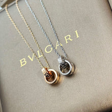 18K BV Two Rings Necklace