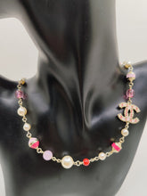18K CC Pink & White Pearls Necklace