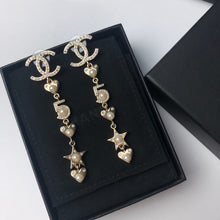 18K CC No.5 Long Earrings