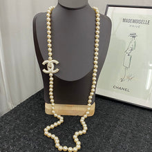 18K CC Pearl Chain Necklace