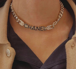 18K CC Chain Choker Necklace