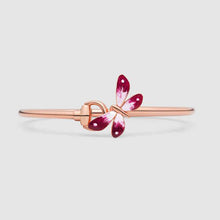 18K Double G  Flora Bangle Bracelet