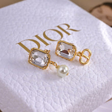 18K CD Tribales Pearl Crystal Earrings