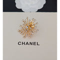 18K CC Sun Flower Diamond Brooch