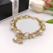 18K CHANEL CC Pearl Chain Bracelet