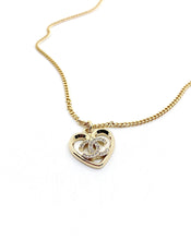 18K CC Heart Pendant Chain Necklace