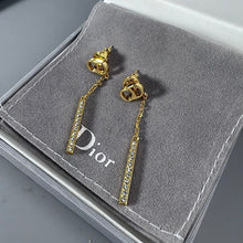 18K Dior Vintage Tassel Diamonds Earrings