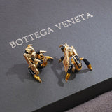 18K BV Black Gold Bee Earrings