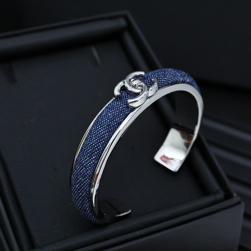 18K CC Denim Blue Cuff Bracelet