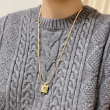 18K CC Pendant Necklace
