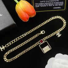 18K CC Bag Pendant Chain Necklace