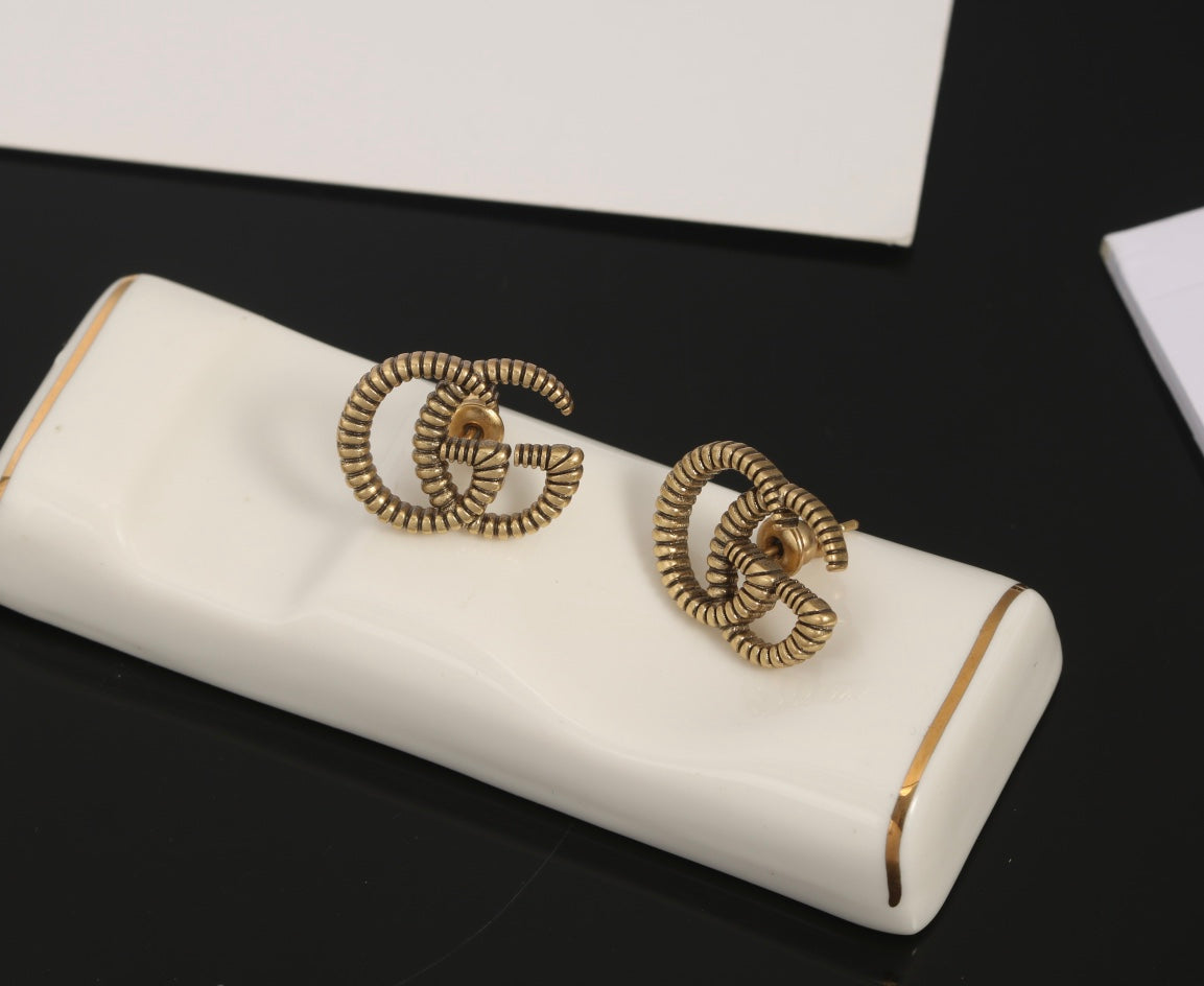 18K Double G Earrings