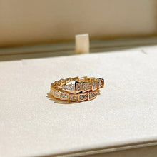 18K BV Serpenti Viper Pave Diamond Ring