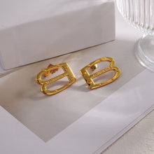 18K BB Gold Earrings