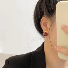 18K Triomphe Red Earrings