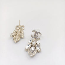 18K CC Crystals Pendant Earrings