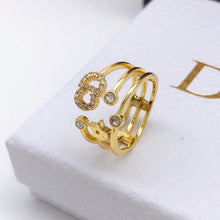 18K Dior CD Star Diamonds Ring