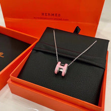 18K Mini Pop H Pink Necklace