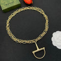 18K GG Gold Chain Link Necklace