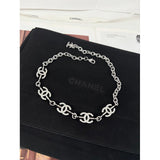 18K CC Gold Diamond Necklace