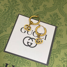 18K Double G Hollow Earrings