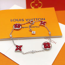 18K Louis Blossom Red Flower Bracelet