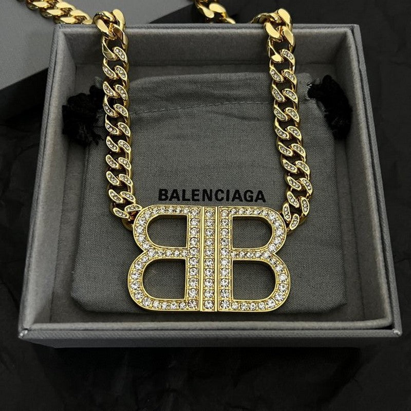 18K BB Chain Diamond Necklace