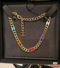 18K CHANEL CC Color Logo Chain Necklace