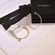 18K Saint Circle Gold Earrings