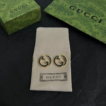 18K Double G Color Hollow Earrings