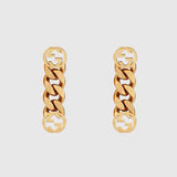 18K GUCCI GG Chain Earrings