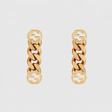 18K GUCCI GG Chain Earrings