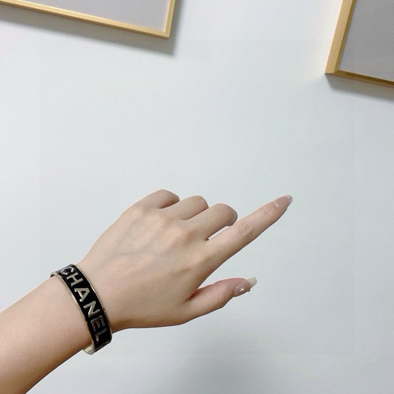 18K CC Black & White Gold Bracelet