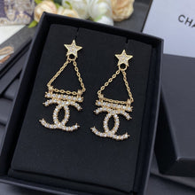 18K CC Star Earrings