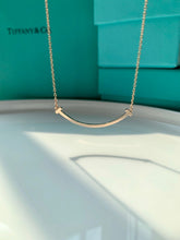 18K T Smile Pendant Necklace