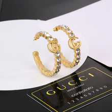 18K Double G Circle Earrings